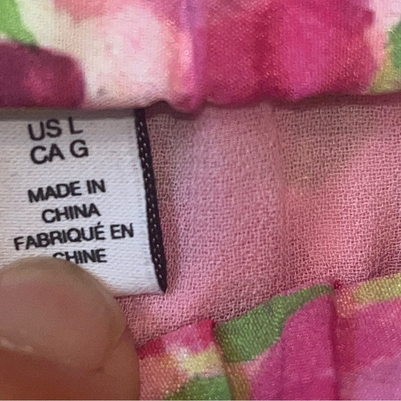 & Other Stories Pink Floral Pleated Midi Skirt - Picture 7 of 10